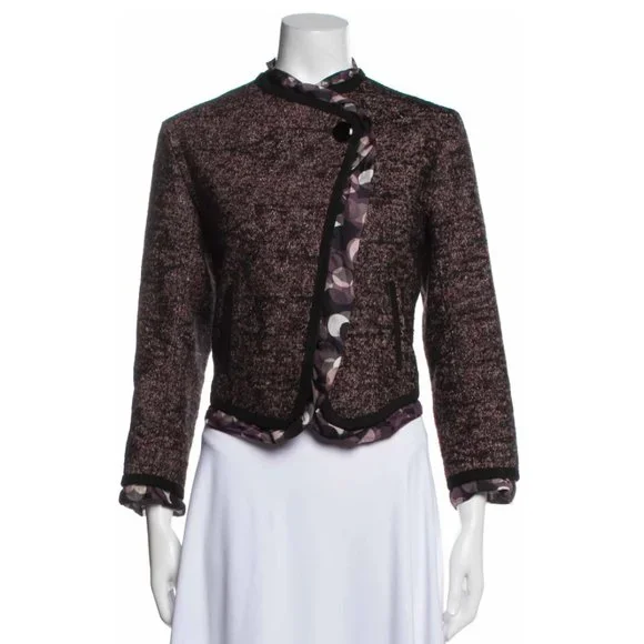 Jean Paul Gaultier Tweed Evening Blazer Jacket Size 6 - Picture 1 of 5